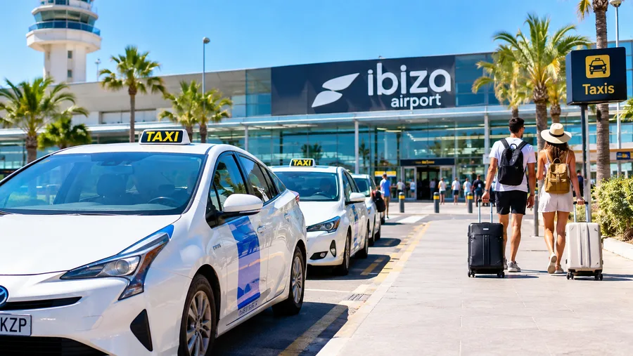Taxi de l'aéroport d'Ibiza : tarifs, files d'attente et à quoi s'attendre