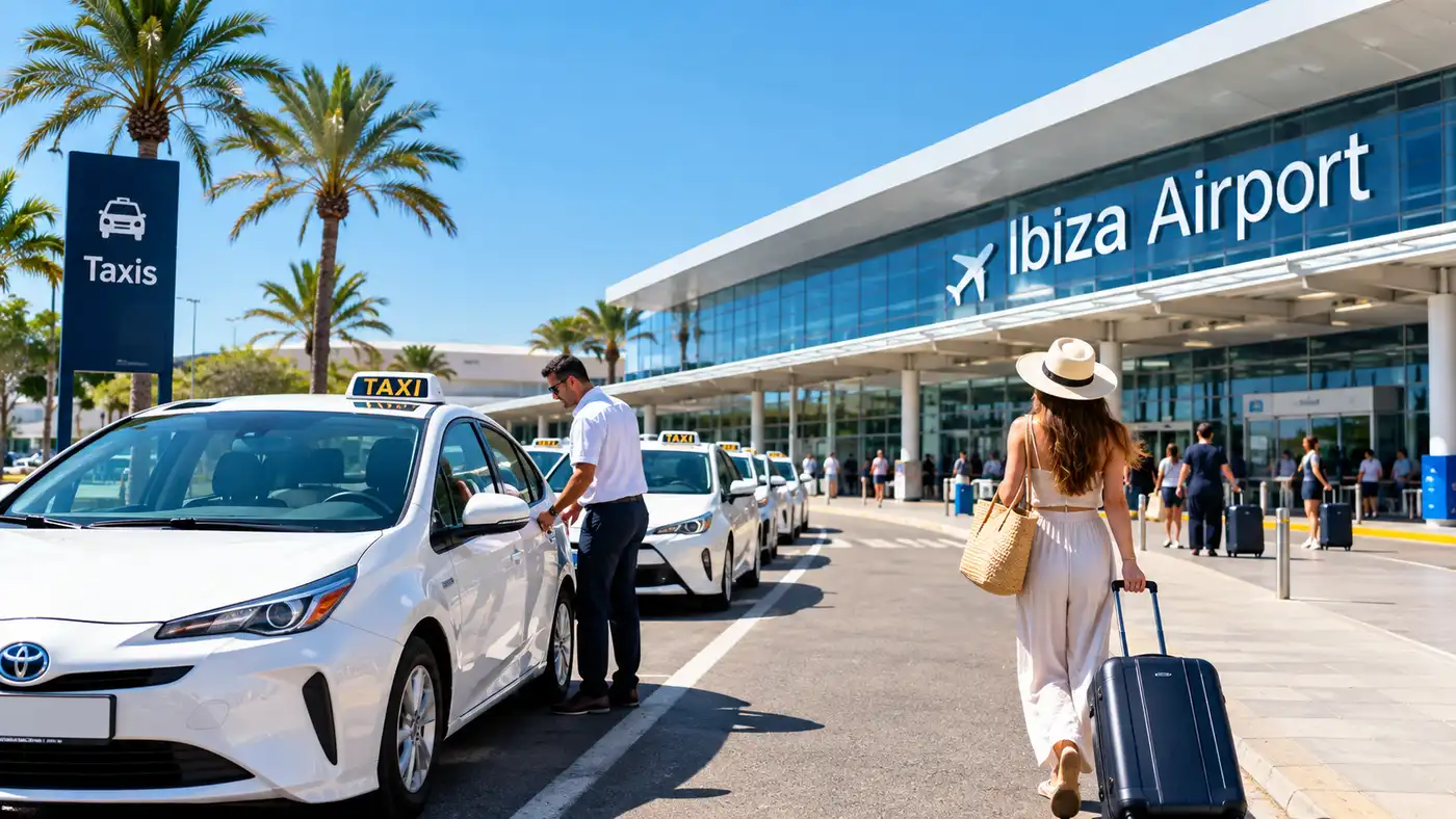 Taxi all'aeroporto di Ibiza: tariffe, posteggi e cosa aspettarsi